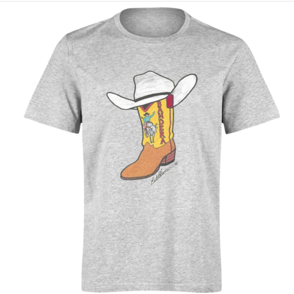 Bill Stevens Art Bandera Boot & Hat Tee